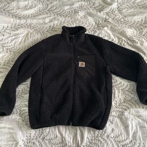 Carhartt Black Fur Crewneck - Size Medium | Cozy, Durable, & Stylish